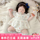 優(yōu)奇嬰兒連體衣夏季薄款包屁裙嬰幼兒寶寶公主百天哈衣爬服夏裝包屁衣