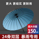 傘小滿德國24骨雨傘男士大號加固加厚結(jié)實抗風(fēng)自動長柄超大高爾夫傘定制 （24骨）150CM外黑內(nèi)天藍(lán)