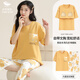短袖睡衣女帶胸墊春夏純棉質(zhì)七分褲家居服休閑加肥大碼少女士套裝 STS85135橙黃小花帶胸墊 M