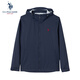 U.S. POLO ASSN.外套男秋季連帽戶外運(yùn)動(dòng)夾克男防風(fēng)薄款休閑上衣 藏藍(lán)色 2XL