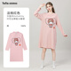 tutuanna全棉家居服睡衣女 HelloKitty印花中國風(fēng)透氣長(cháng)袖睡裙女 071908-09 均碼 160/84A