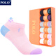 POLO正品6雙\盒時(shí)尚防滑短款棉襪子女士春夏天透氣低幫船襪護耳女襪 型號【1900】六色六雙 均碼36-40碼鞋合適