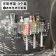 納鳴牙刷置物架免打孔衛生間家庭裝漱口杯刷牙杯壁掛式電動(dòng)牙膏牙刷架 混色【3杯】+膠貼+擠牙膏器
