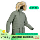 迪卡侬（DECATHLON）男防风防水外套户外加厚保暖棉衣运动棉服派克大衣SH900 男款-卡其灰-SH900 XL