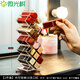 微光樹(shù)口紅盒架子收納盒多格小格子家用桌面化妝品整理盒少女大容量口紅 7.5*6*23cm 1個(gè)裝【共16格】