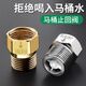 寶麗吉（BAOLIJI） 4分通用馬桶止回閥防反水黃銅單向止逆閥熱水器管道止回閥防倒流 【全銅電鍍款】馬桶單向止回閥
