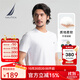 諾帝卡（NAUTICA）【單件直降】男裝25春夏新款全棉圓領(lǐng)短袖T恤男 白色1BW L