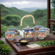 美濃燒（Mino Yaki）日本進(jìn)口古伊萬里茶道套裝家用功夫茶具日式茶具套裝一壺五杯禮盒