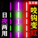 貝吹坊咬鉤變色夜光漂超亮電子漂日夜兩用LED硬尾電子浮漂夜釣魚(yú)漂浮標(biāo) 咬鉤變色/日夜兩用超亮款-2支裝 4號(hào)：吃鉛2.4克