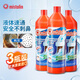 MISTOLIN進(jìn)口管道疏通劑下水道疏通劑廚房油污管道強(qiáng)力疏通除臭劑 3瓶裝 3000ml