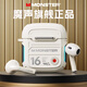 魔聲（Monster）XKT16無(wú)線半入耳式藍(lán)牙耳機(jī)重低音超長(zhǎng)續(xù)航運(yùn)動(dòng)跑步高清通話降噪高音質(zhì)機(jī)甲耳機(jī)適用于蘋果華為 米色【新版藍(lán)牙5.3+高清通話】
