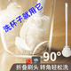 愛(ài)舒貝（AISHUBEI）長(cháng)柄杯刷清潔家用硅膠奶瓶茶杯水杯刷清潔洗杯刷折疊刷頭  白【硅膠款加長(cháng)手柄】2個(gè)裝 帶透明掛鉤