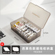 萌物時光機手機數(shù)據(jù)線收納盒充電器電線電源理線整理包家用桌面收納容量神器 加大透黑色【理線帶+標(biāo)簽貼*10】