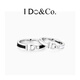 I DO&CO.I DO對戒情侶戒指純銀925銀對戒情侶款女小眾女生生日禮物送老婆 I DO黑白對戒 925銀