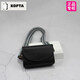 KOFTA品牌 2026夏季新真皮女包頭層牛皮單肩斜挎小包包手機包生日禮物 可可黑