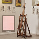美迪恩（MEEDEN）油畫(huà)架意式胡桃木色可前傾平立兩用木質(zhì)實(shí)木櫸木畫(huà)架專(zhuān)業(yè)藝術(shù)家專(zhuān)用可收納展示架 美式淺胡桃色畫(huà)架+2K畫(huà)板