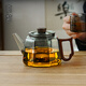 高茗2024新款玻璃炮茶壺加厚耐高溫高硼硅玻璃茶壺茶水分離家用泡茶壺