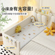 億家之主奶油儲物兒童拼接床高護欄男孩女孩床臥室加寬床嬰兒床大床邊床 薯格儲物+可拆洗乳膠椰棕床墊 180*60(總長(cháng)200cm床墊尺寸咨詢(xún)客服)