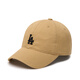 美職棒（MLB）男女復(fù)古可調(diào)節(jié)軟頂運(yùn)動棒球帽休閑遮陽鴨舌帽情侶CP77/CP66 卡其色LA黑標(biāo)【CP77-07BGS】 均碼