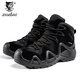 雪豹男款女款沙漠靴登山徒步耐磨鞋時(shí)尚馬丁靴男靴子戶(hù)外防水作戰靴 ST2230款黑色 41
