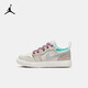 NIKE JORDAN 耐克AJ 1男女童休閑板鞋魔術(shù)貼易穿脫輕盈舒適兒童運動鞋 FQ8093-100 28 【建議腳長17cm】