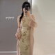 素優(yōu)米(里里]新中式復(fù)古溫柔風(fēng)改良旗袍連衣裙套裝2024年春夏新款兩件套 花燈游新 旗袍常規(guī)款 S 建議90斤內(nèi)