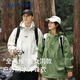 羅蒙（ROMON）沖鋒夾克男女戶外運(yùn)動(dòng)登山服連帽外套防風(fēng)防水風(fēng)衣果綠色M