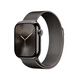 Apple Watch Series 10 智能手表42毫米石板色鈦金屬表殼石板色米蘭尼斯表帶京補合約【蜂窩】