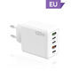 閃步120W充電頭PD25W3.1A英規(guī)手機(jī)充電器適用蘋果港版三角插英標(biāo)快充 120W歐規(guī)EU【白色】快速充電 歐洲俄法德韓專用