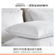 SHOPMARRIOTT 萬(wàn)豪五星級酒店枕頭 白鴨絨 羽絨羽毛單人枕芯 四季純棉低枕軟枕 51×91 cm（單只+保護套）