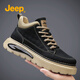 Jeep吉普馬丁靴男款高幫鞋2026新款春季男鞋爆款真皮雪地靴男工裝男鞋 黑色 41