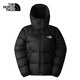 The North Face北面羽絨服女戶外保暖高蓬鵝絨7QVV 黑色/JK3 S