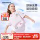 Converse匡威兒童裝女童純棉短袖短褲2件套夏季新品兒童T恤短褲套裝 淡紫色 155 /76 【建議身高158-170cm】