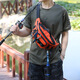 藍頭魚(yú)路亞包多功能腰包新款戶(hù)外旅游運動(dòng)腰包微物路亞漁具假餌收納包 橙紅色