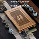 HAOMINGTIAN功夫茶具竹制茶盤(pán)大號茶船抽屜式高檔排水儲水兩用雅格泡茶盤(pán) 大號雅閣（規格58x35x8cm)