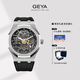 格雅（GEYA）手表男士品牌機械表腕表 送男友 幻影精鋼-硅膠帶