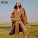 歌莉婭【高智大衣】  全羊羔毛大衣男女同款  11NL6F990 45W卡其 M