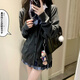 DXOT2025韓系穿搭jk制服毛衣外套針織衫秋冬日系校供學(xué)院風(fēng)百搭早秋女 深灰色開衫 M 建議165cm-100斤
