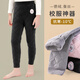 迪士尼女童褲子兒童棉褲校服神器打底褲內(nèi)穿秋褲SP97747黑150