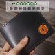 風(fēng)泊手工頭層牛皮復古休閑錢(qián)夾diy自制材料包錢(qián)包手工錢(qián)包男真皮刻字錢(qián)夾  黑色材料包