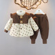 鸞雀翔女寶寶一周歲衣服加絨加厚棉服兩件套嬰幼兒0-3歲棉襖套裝保暖服2 加厚 淺黃色加厚棉服套裝 90碼建議身高80-90 年齡1-2歲 90cm