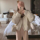 托瑪菲短款棉服女冬季2025新款羽絨棉衣外套女裝寬松面包服韓系學(xué)生棉襖 白色 M 碼