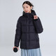 羽物羽絨服新款冬季95白鵝絨短款連帽加厚快熱紗羽絨服男女同款BP2268 黑色 S