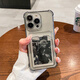晨京 簡約透明卡套diy照片適用iPhone16pro手機(jī)殼四角氣囊16promax情侶卡包15promax全包軟殼14保護(hù)套 【透黑色】僅卡套-可放照片跟卡片 iPhone 16 Pro Max