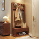 IKXO實(shí)木衣帽架落地臥室家用換鞋凳掛衣架一體置物架入戶(hù)進(jìn)門(mén)可坐鞋架 胡桃色【80*38*168】包安裝