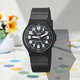 卡西歐（CASIO）經(jīng)典潮流小黑表簡(jiǎn)約氣質(zhì)學(xué)生指針表MQ-71-1B/2B MQ-24-7B 石英表 MQ-71-1B黑盤(pán)白字 【附加貼膜】