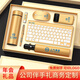 家之禮 公司年會(huì)伴手禮商務(wù)禮品定制logo實(shí)用高檔高端紀(jì)念品送客戶員工周年慶活動(dòng)獎(jiǎng)品禮盒 金色數(shù)顯杯/鍵盤/筆/U盤/鼠標(biāo)/電源/雨傘7件套
