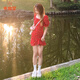 乖甜星法式方領(lǐng)紅色碎花連衣裙女夏季2025小個子一字肩泡泡袖包臀短裙子 紅色碎花 M 45-55kg