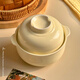 電邁泡面碗帶蓋宿舍用學(xué)生寢室個(gè)人專(zhuān)用碗加筷子湯碗可愛(ài)家用陶瓷餐具 韓式奶油泡面碗
