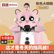 電動(dòng)車(chē)擋風(fēng)被 冬季電瓶車(chē)加厚加絨保暖防寒加寬側翼包圍女士萌耳擋風(fēng)罩冬天加大雙面防水雙手口手套防風(fēng)罩 加絨側翼粉色大眼睛+口袋
